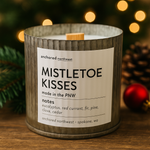 Load image into Gallery viewer, Mistletoe Kisses Rustic Candle