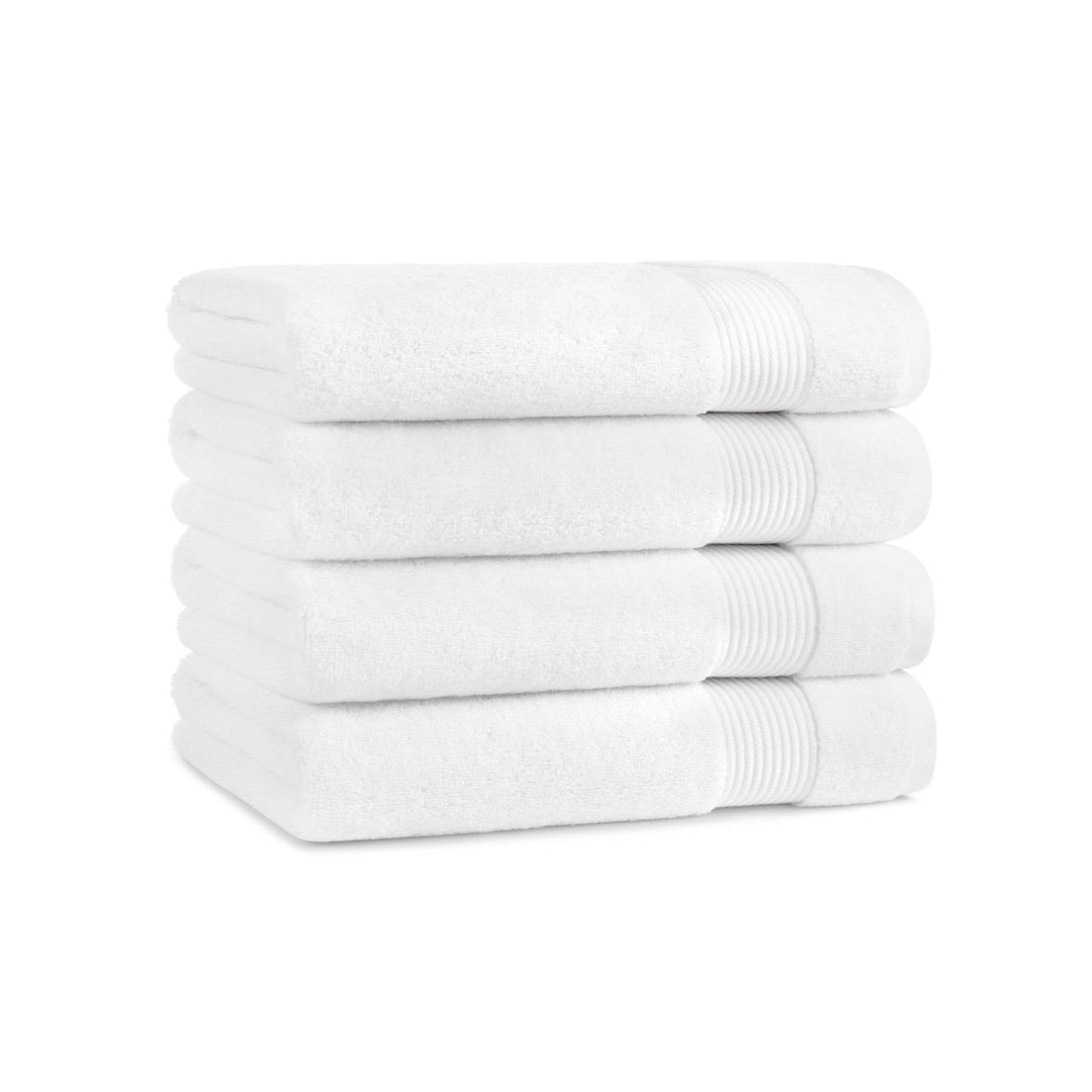 White Plush Bath Towels