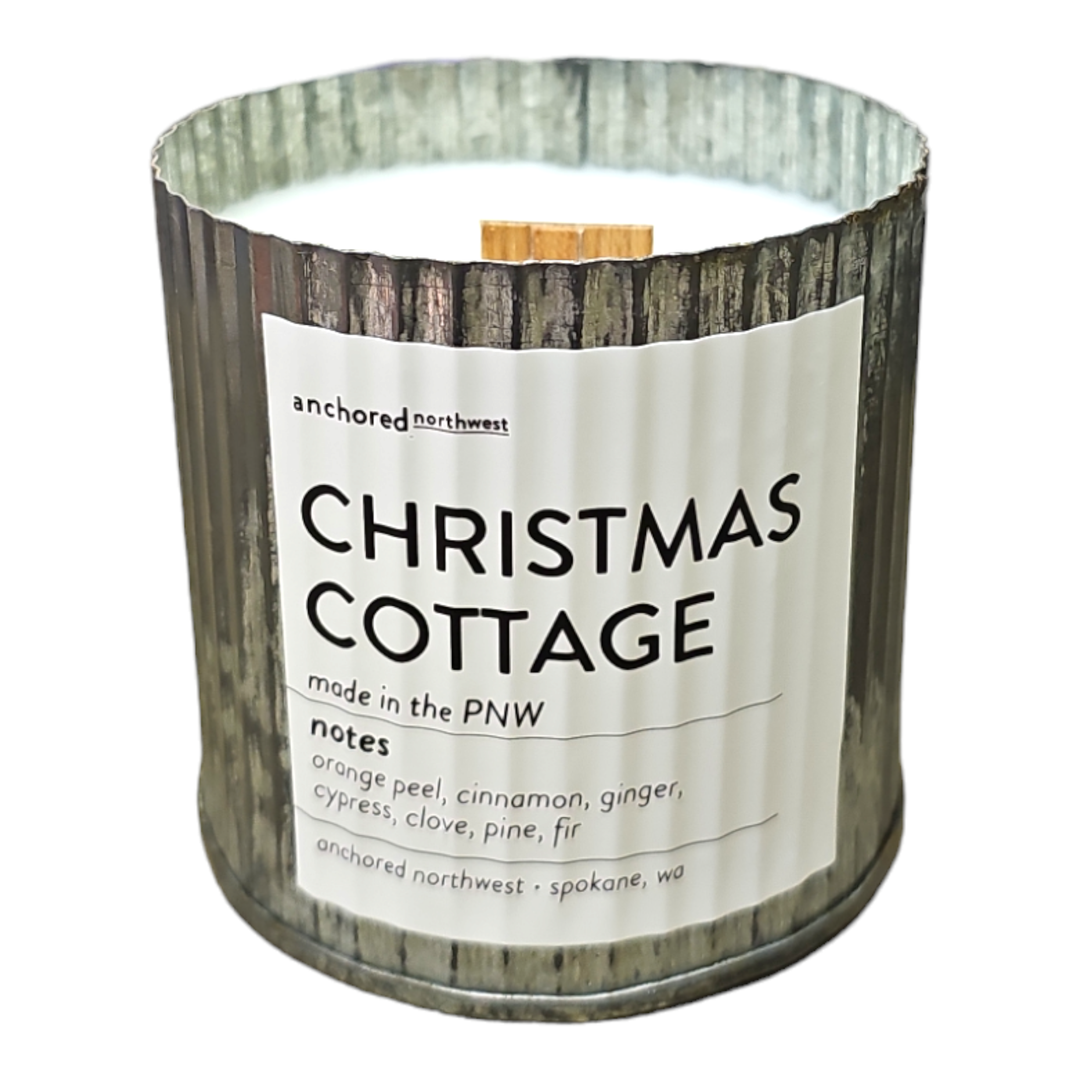 Christmas Cottage Rustic Candle