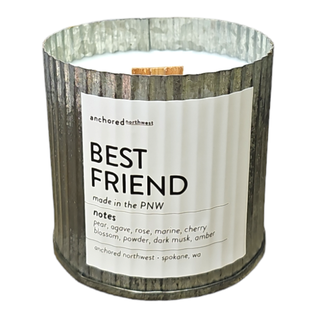 Best Friend Rustic Candle