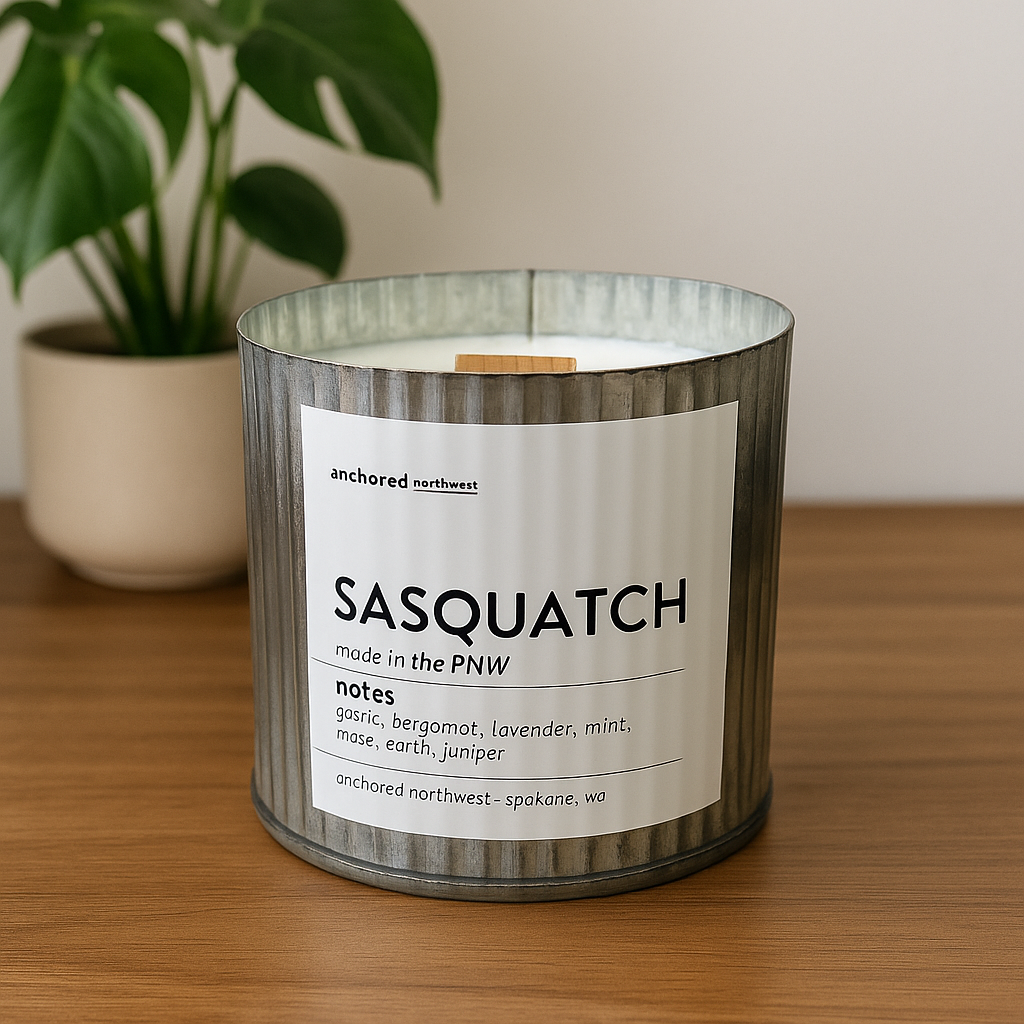 Sasquatch Rustic Candle