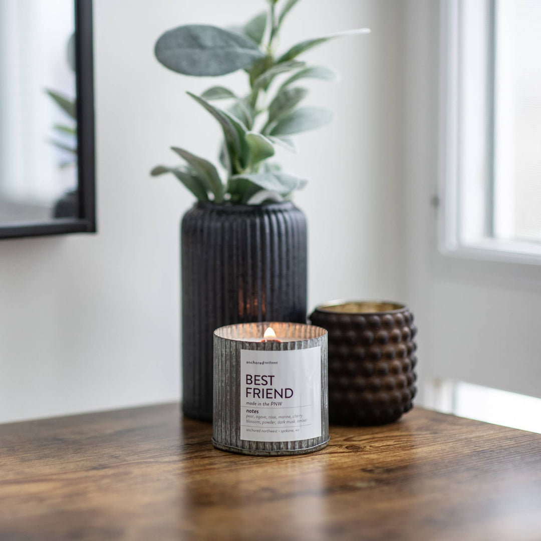 Best Friend Rustic Candle