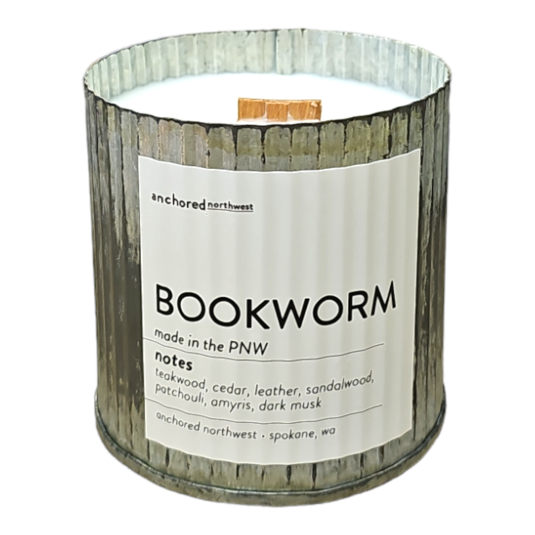 Bookworm Rustic Candle